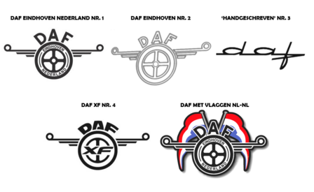 Actie set DAF XG vaste stoel (automaat) (vanaf 2022) Zwart L1 / Zwart L1 (Borduring optioneel!!!)